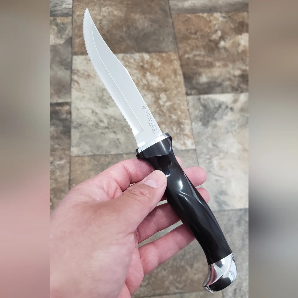 Cutco 1769 Hunting Knife with Sheath in black/classic